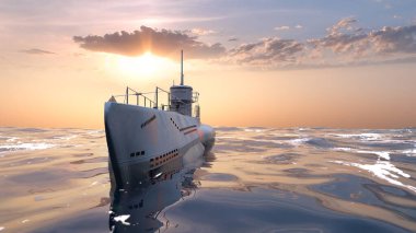 Denizaltının 3D görüntülemesi