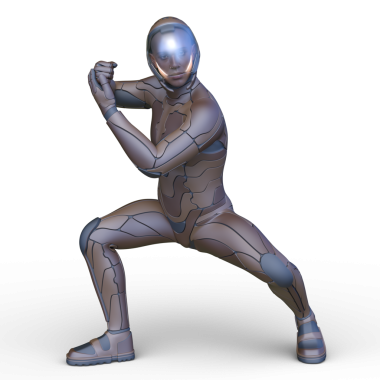 Bir siber adamın 3 boyutlu canlandırması