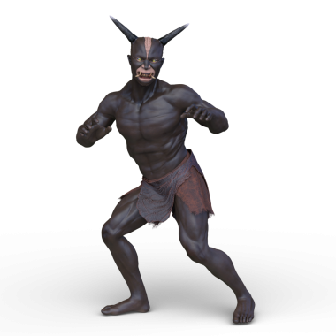 Genç bir iblisin 3 boyutlu canlandırması