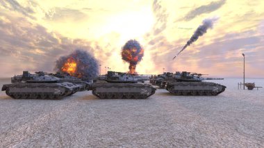 Bir tankın 3B görüntülemesi