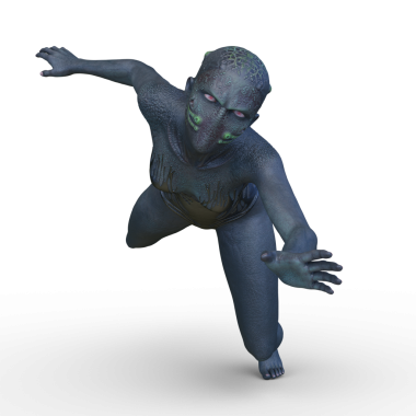 Dişi bir uzaylının 3D görüntüsü