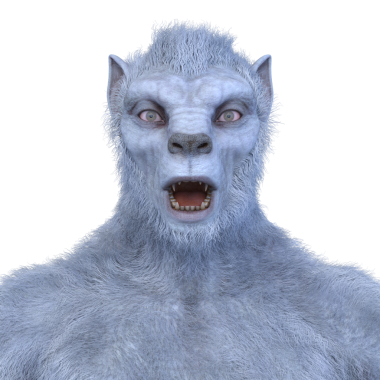 Bir kurtadamın 3 boyutlu görüntüsü