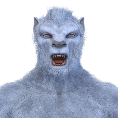 Bir kurtadamın 3 boyutlu görüntüsü