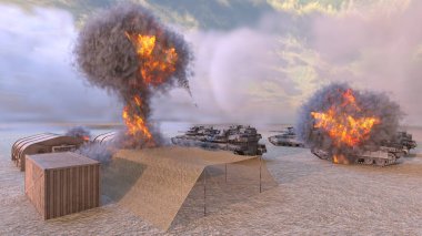 Bir tankın 3B görüntülemesi