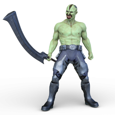 Genç bir iblisin 3 boyutlu canlandırması