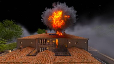 Saray avlusunun 3D görüntüsü saldırı altında