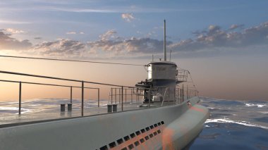 Denizaltının 3D görüntülemesi