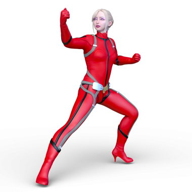 Bir siber kadının 3 boyutlu canlandırması