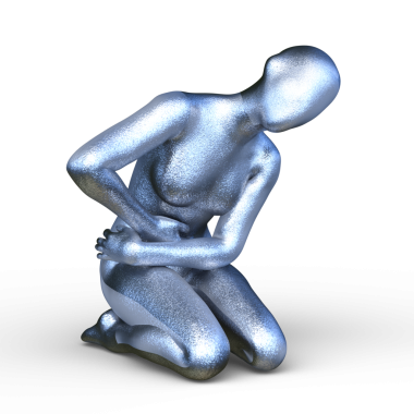 Poz veren bir kadının 3B görüntüsü