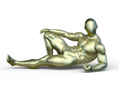 Poz veren bir adamın 3B görüntüsü