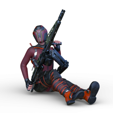 Bir siber savaşçının 3 boyutlu canlandırması