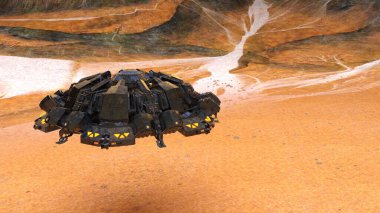 UFO 'nun 3B canlandırması.