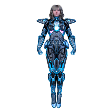 Bir siber kadının 3 boyutlu canlandırması