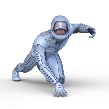 Bir siber adamın 3 boyutlu canlandırması