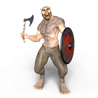 Bir kurtadamın 3 boyutlu görüntüsü