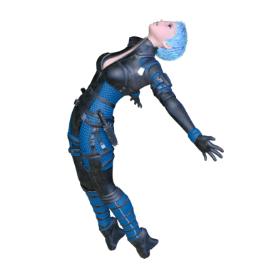 Bir siber kadının 3 boyutlu canlandırması