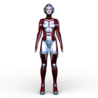 Bir siber kadının 3 boyutlu canlandırması