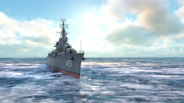 Aegis gemisinin 3D görüntülemesi