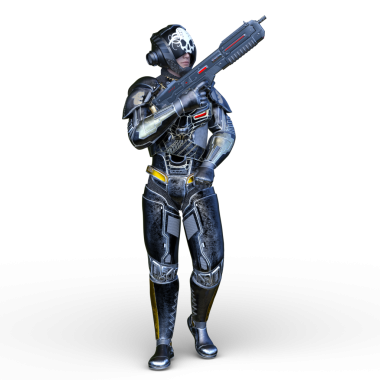 Bir siber savaşçının 3 boyutlu canlandırması