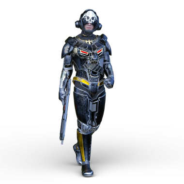 Bir siber savaşçının 3 boyutlu canlandırması