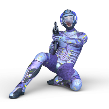 Bir siber savaşçının 3 boyutlu canlandırması