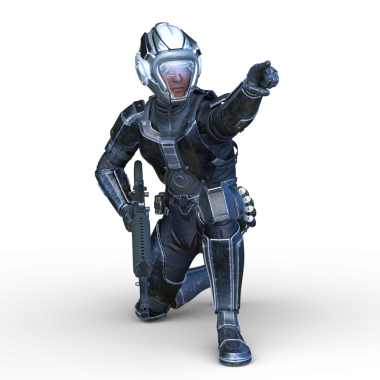 Bir siber savaşçının 3 boyutlu canlandırması