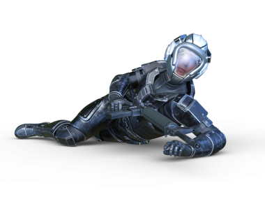 Bir siber savaşçının 3 boyutlu canlandırması