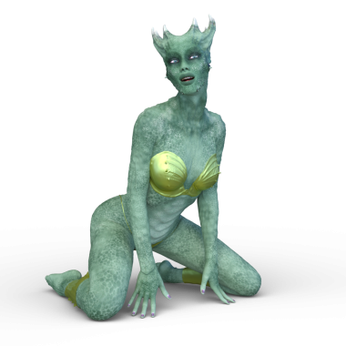 Dişi bir uzaylının 3D görüntüsü