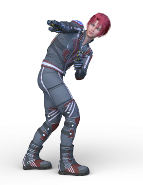 Bir siber savaşçının 3 boyutlu canlandırması