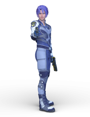 Bir siber savaşçının 3 boyutlu canlandırması