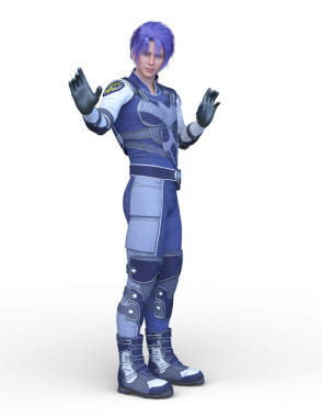 Bir siber savaşçının 3 boyutlu canlandırması