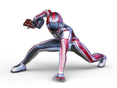 Bir siber kadının 3 boyutlu canlandırması