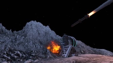 Üssün 3 boyutlu görüntülemesi saldırı altında