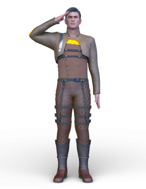 Bir savaşçının 3 boyutlu canlandırması