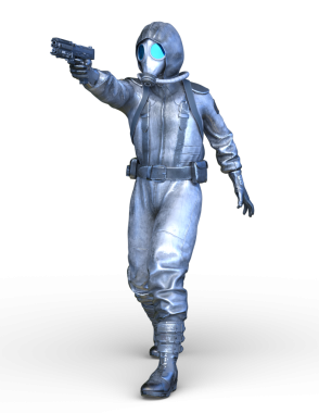 Bir siber savaşçının 3 boyutlu canlandırması