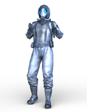 Bir siber savaşçının 3 boyutlu canlandırması