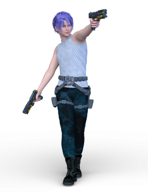 Bir savaşçının 3 boyutlu canlandırması