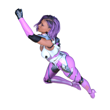 Bir siber kadının 3 boyutlu canlandırması