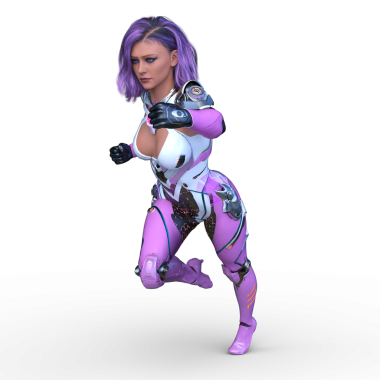 Bir siber kadının 3 boyutlu canlandırması