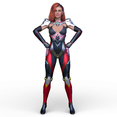 Bir siber kadının 3 boyutlu canlandırması