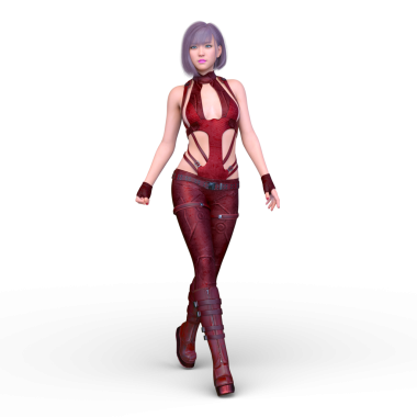 Bir siber kadının 3 boyutlu canlandırması