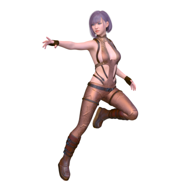 Bir siber kadının 3 boyutlu canlandırması