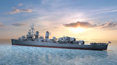 Aegis gemisinin 3D görüntülemesi