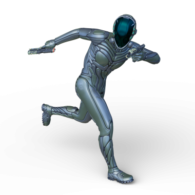 Bir siber savaşçının 3 boyutlu canlandırması