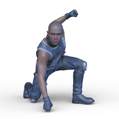 Bir savaşçının 3 boyutlu canlandırması