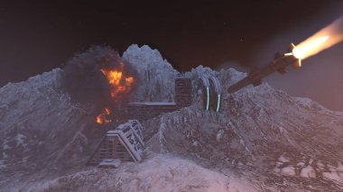 Üssün 3 boyutlu görüntülemesi saldırı altında