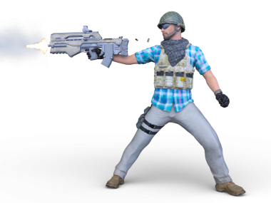 Bir askerin 3D canlandırması