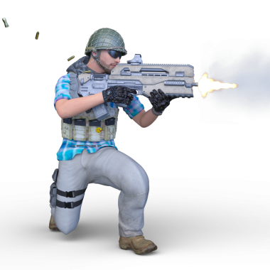 Bir askerin 3D canlandırması