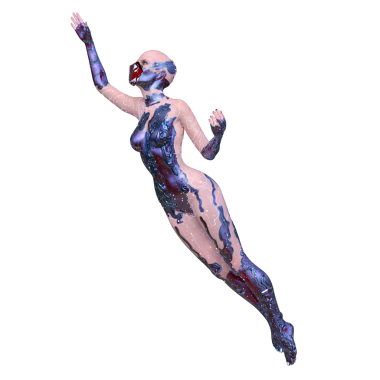 Dişi bir uzaylının 3D görüntüsü