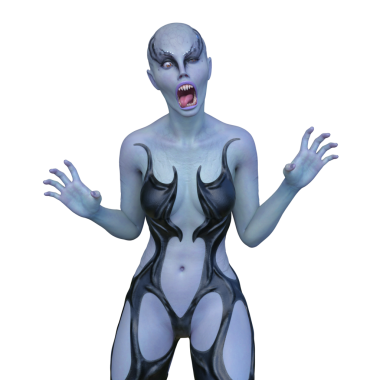 Dişi bir uzaylının 3D görüntüsü